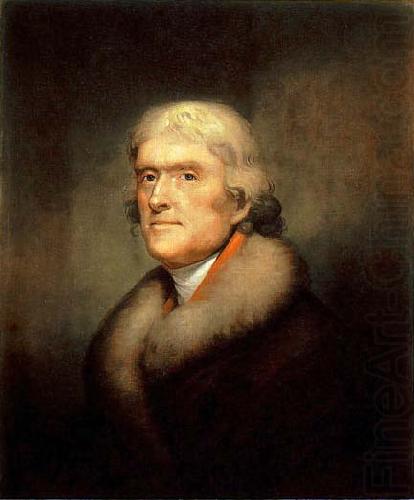 Painting of Thomas Jefferson, Rembrandt Peale